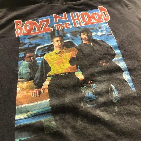 Retro Boys N the Hood TShirt 🏀 Size M - Picture 2 of 4